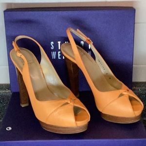 Stuart Weitzman  orange sandals